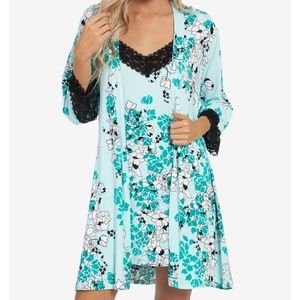 Macy’s Chemise & Wrap Robe Set